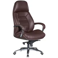 FineBuy Bürostuhl Chefsessel Echtleder Ergonomisch XXL Drehstuhl 120 kg