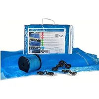 FUN AND GO Schwimmbadnetz 4x4m Blatt Schwimmbadabdeckung