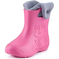 Ladeheid EVA Kinder Jungen Mädchen Gummistiefel Regenschuhe gefüttert Regenstiefel