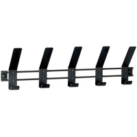 Haku-Möbel HAKU Möbel Wandgarderobe 54534 schwarz Metall 5 Haken
