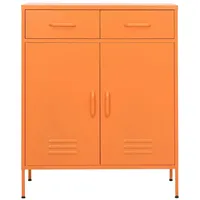 VidaXL Lagerschrank Orange 80x35x101,5 cm Stahl