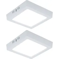 V-Tac LED Aufbaupanel Deckenlampe Deckenleuchte Wohnzimmerlampe Flurleuchte, Kunststoff weiß
