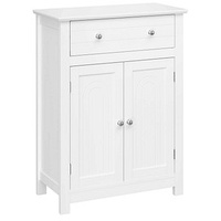 VASAGLE Badschrank BBC61WT weiß 60,0 x 30,0 x 80,0