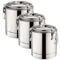 GVK ECO Doppelwandiger Thermospeisebehälter aus Edelstahl 22 Liter