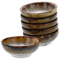 CreaTable Sojaschale Steinzeug, braun, 6-teilig (1 Set)
