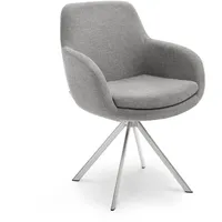 Musterring Armlehnstuhl Tavia, Grau, Metall, Textil, Stativgestell, 62x86x66 cm,