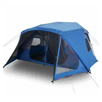 VidaXL Familienzelt 10 Personen Blau Quick Release Wasserdicht