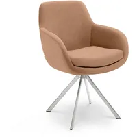 Musterring Armlehnstuhl Tavia, Terracotta, Metall, Textil, Stativgestell, 62x86x66 cm,