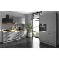 Küchen-Preisbombe Küche NESSA 220 + 120 cm Anthrazit Grau