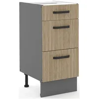 Küchen-Preisbombe Unterschrank 40 cm Fischgrät matt 40 x 0