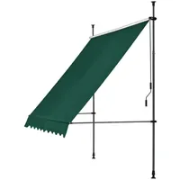 Pro.tec Klemmmarkise Stem 300 x 120 cm dunkelgrün
