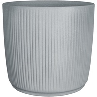 Scheurich Linetto 47, Pflanzgefäß/Blumentopf/Pflanzkübel, rund, Farbe: Stony Grey, hergestellt