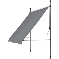 Pro.tec Klemmmarkise Stem 200 x 120 cm mittelgrau