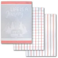 Dyckhoff Geschirrtücher LIFE IS A Journey koralle 50,0 x