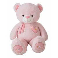 BigBuy Plüschtier Valentin Rosa Bär 115 cm - Rosa