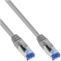 InLine InLine® Patchkabel, S/FTP (PiMf), Cat.6A, halogenfrei, grau, 0,25m
