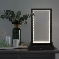 GLOBO Tischlampe Tischleuchte Kristalllampe schwarz Touchdimmer BigLight