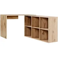 Mokebo Eckschreibtisch, Eiche, 112x77x54 cm, Arbeitszimmer, Schreibtische, Eckschreibtische