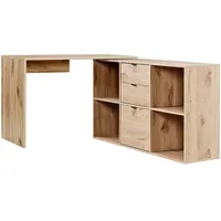 Mokebo Eckschreibtisch Eiche, 112x77x54 cm, Arbeitszimmer, Schreibtische, Eckschreibtische