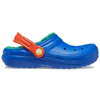 Crocs Classic Lined Clog K Clog, Blue Bolt/Multi, 32/33