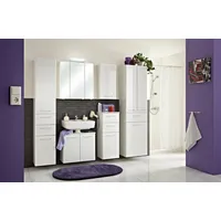 Saphir Badmöbel-Set »Quickset 341 6-teilig, Waschbeckenunterschrank und LED-Spiegelschrank«, (Set,