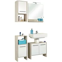 Saphir »Quickset 350 4-teilig, mit Waschbeckenunterschrank und LED-Spiegel«, (Set,