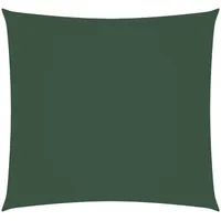 VidaXL Sonnensegel Oxford-Gewebe Quadratisch 5x5 m Dunkelgrün