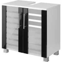 WELLTIME Waschbeckenunterschrank »Jaca«, Breite 60 cm, mit MDF Hochglanz-Fronten,