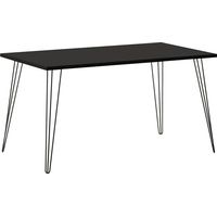 Schildmeyer Fynn Schreibtisch schwarz rechteckig, 4-Fuß-Gestell schwarz 120,0 x