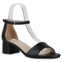 VAN HILL Damen Klassische Sandaletten in Schwarz