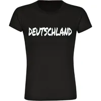 Multifanshop Damen T-Shirt - Deutschland - Textmarker - Druck