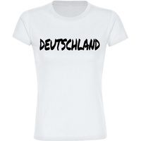 Multifanshop Damen T-Shirt - Deutschland - Textmarker - Druck