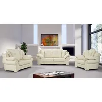 Salottini 3-2-1 Garnitur Leder 3-Sitzer + 2-Sitzer + Sessel