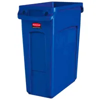 Rubbermaid Slim Jim Mülleimer mit Belüftungskanälen | 60 Liter,