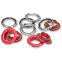 Prym 542562, rot 542542 Ösen mit Scheiben, 11 mm,