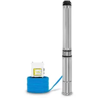 Eberth Tiefbrunnenpumpe 4" Edelstahl 750W 20m Kabel max. Förderhöhe