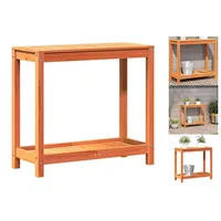 VidaXL Pflanztisch mit Ablage 82,5x35x75 cm Massivholz Kiefer