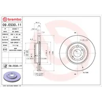 Brembo Bremsscheibe 09.E530.11