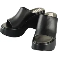 Buffalo Joy Mule Plateau Sandale Schwarz - 40