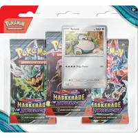 Pokémon 3er-Pack-Blister Karmesin & Purpur – Maskerade im Zwielicht: