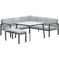Garden Impressions Dining-Ecklounge "Baltimore" inkl. Ecksofa, Bank und Tisch