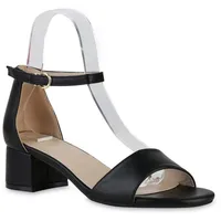 VAN HILL Damen Klassische Sandaletten in Schwarz