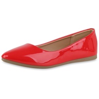 VAN HILL Damen Klassische Ballerinas in Rot Lack