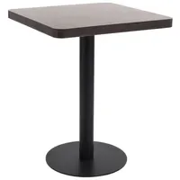 VidaXL Bistrotisch 60 x 75 x 60 cm dunkelbraun