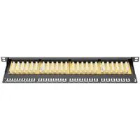 Digitus DN-91624U-SL-SH 24 Port Netzwerk-Patchpanel 483 mm 19”, )