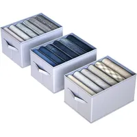 Hinrey Kleiderschrank Organizer 3 Stück für Hosen Hemden Unterwäsche,