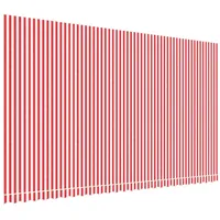 VidaXL Markisenbespannung Rot und Weiß Gestreift 6x3,5 m vidaXL