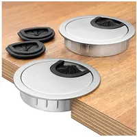 Bruce Kabeldurchfuhr - 2x Kabeldurchführung aus Metall, ø 60mm,