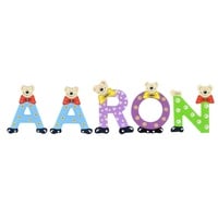 Playshoes Deko-Buchstaben "AARON" in bunt | Gr.: onesize