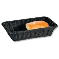 KESPER Obstkorb aus Vollkunststoffgeflecht, eckig 19809 Brot-Obstkorb Vollkunststoff in